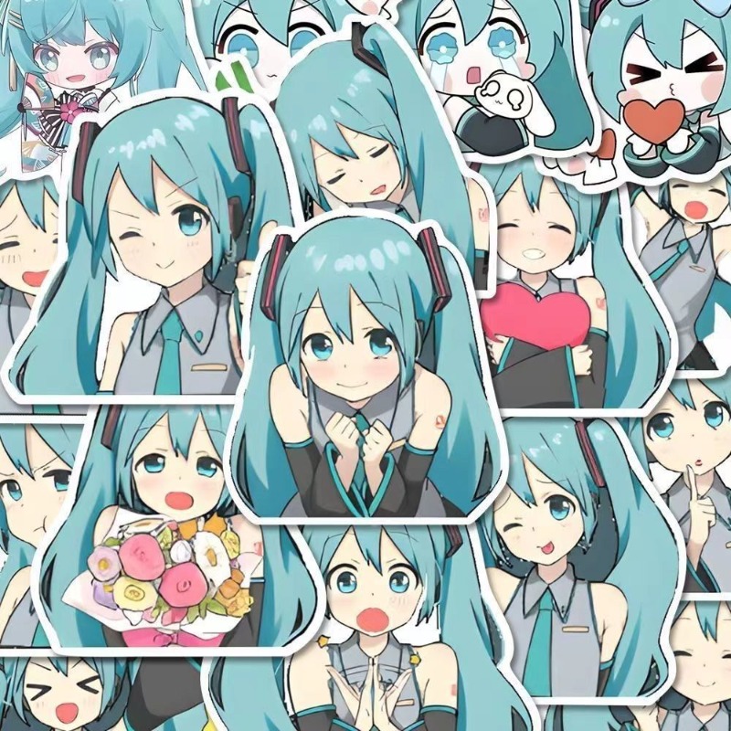 Memo Pad Sticky - Cartoon Cute Hatsune Miku New Emoji