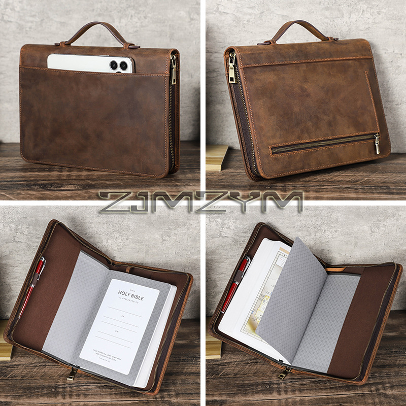 Is Stationery Office Supply - Retro Leather Notebook Cover Case Handmade