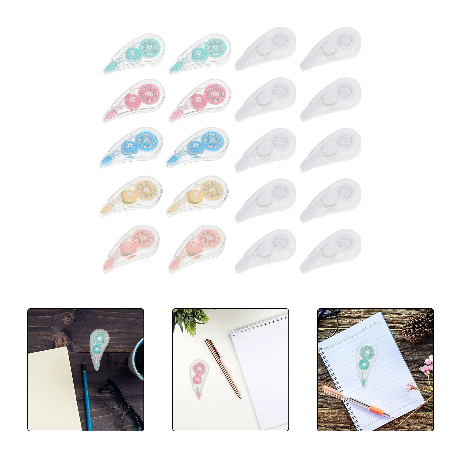 Correction Tape Roller - 20Pcs White Correction Tape Roller Instant