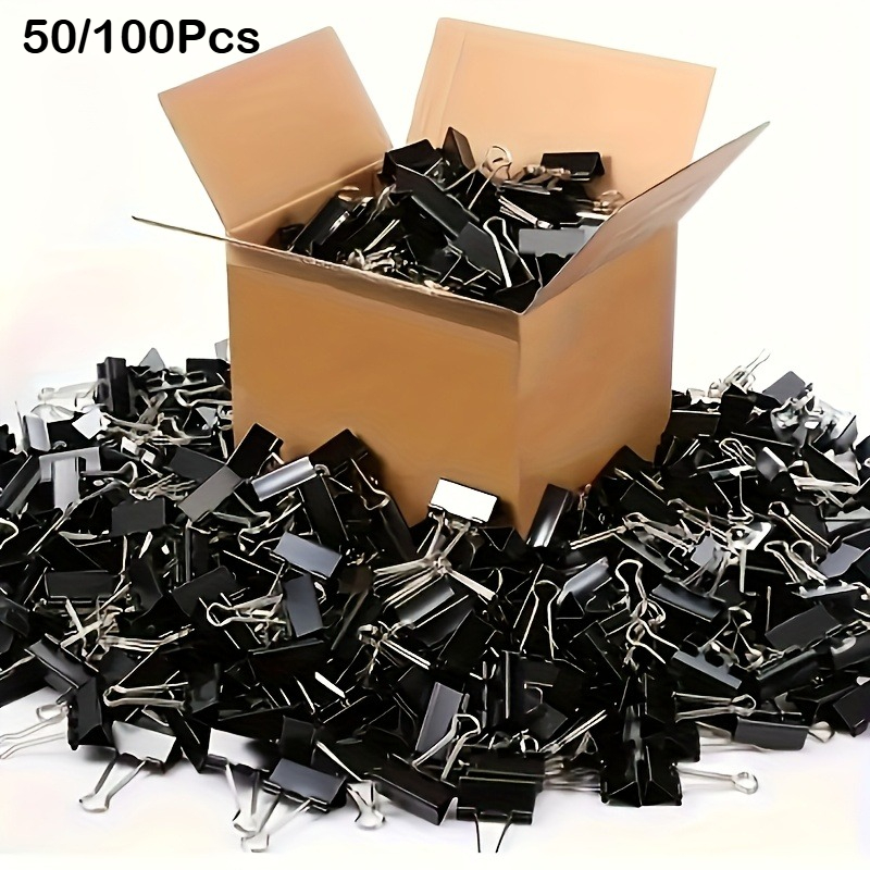 Binder Clip Assorted - Colored & Black Binder Clips Office