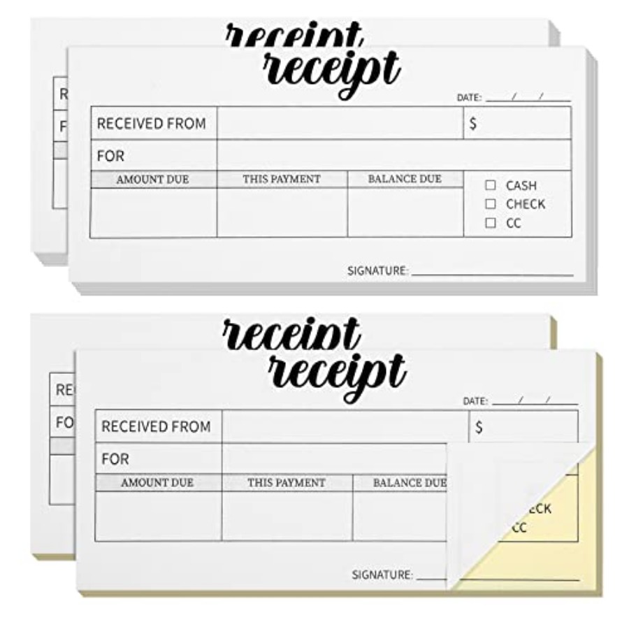 4 Pieces Receipt Books Carbonl - огляд і ціна Carbon Copy Book