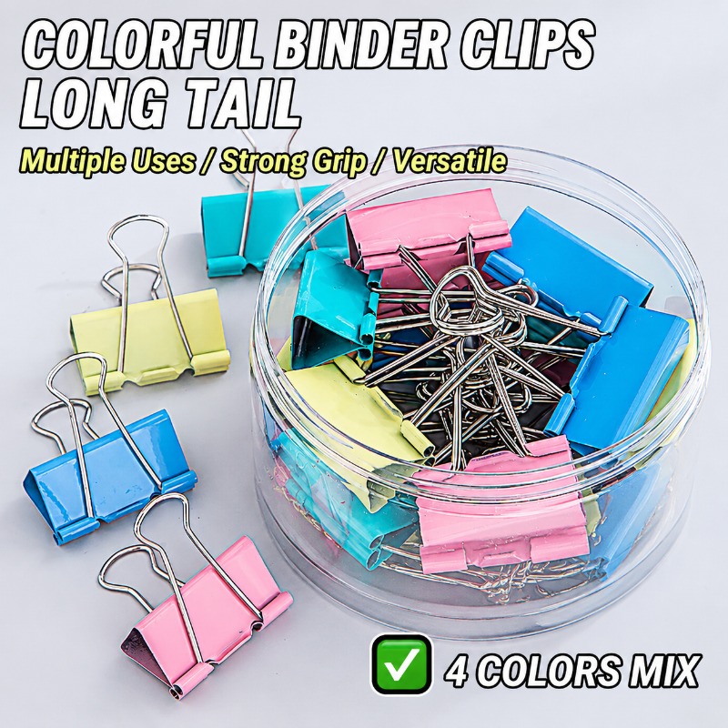 Colorful Metal Binder Clips, A - огляд і ціна Binder Clip Assorted