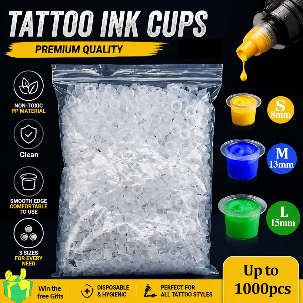 1000/500/100pcs Plastic Tattoo - огляд і ціна Calligraphy Ink Bottle