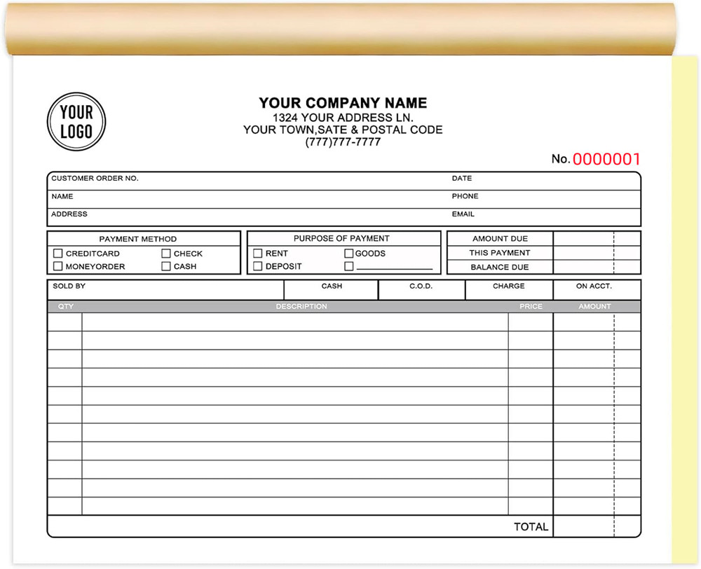 two books can invoice customiz - огляд і ціна Carbon Copy Book