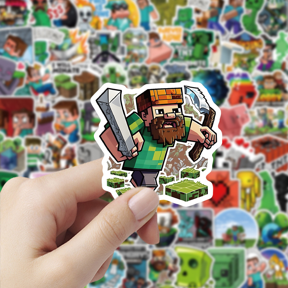 104pcs Minecrafte Stickers Cre - огляд і ціна Memo Pad Sticky