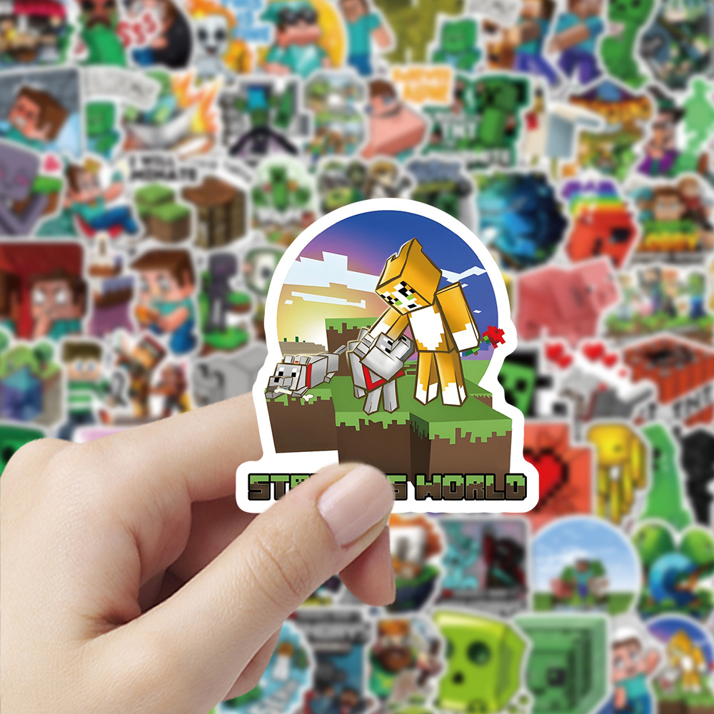 104pcs Minecrafte Stickers Cre - огляд і ціна Memo Pad Sticky