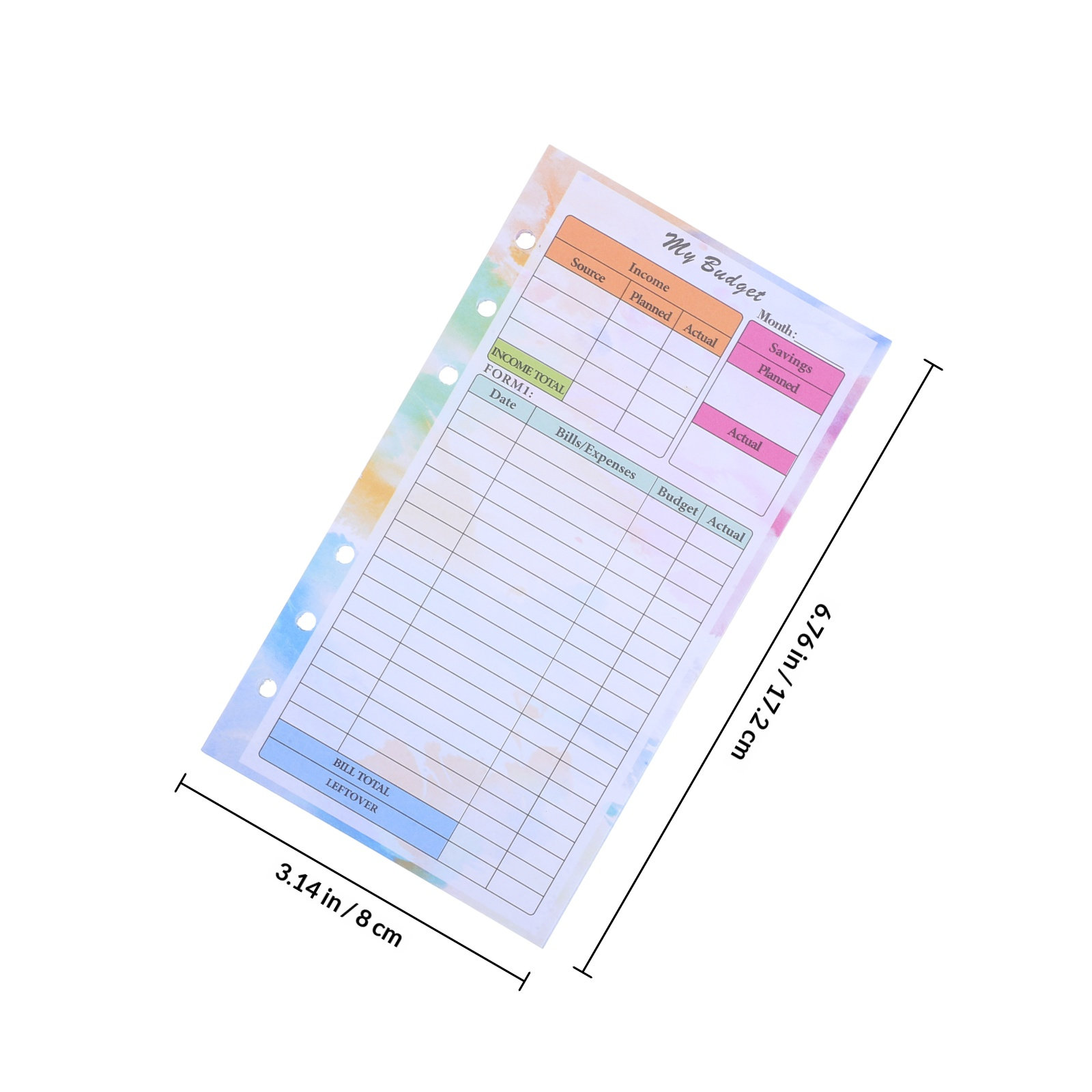 14Sheets Budget Notebook A6 Si - огляд і ціна Planner Weekly Budget