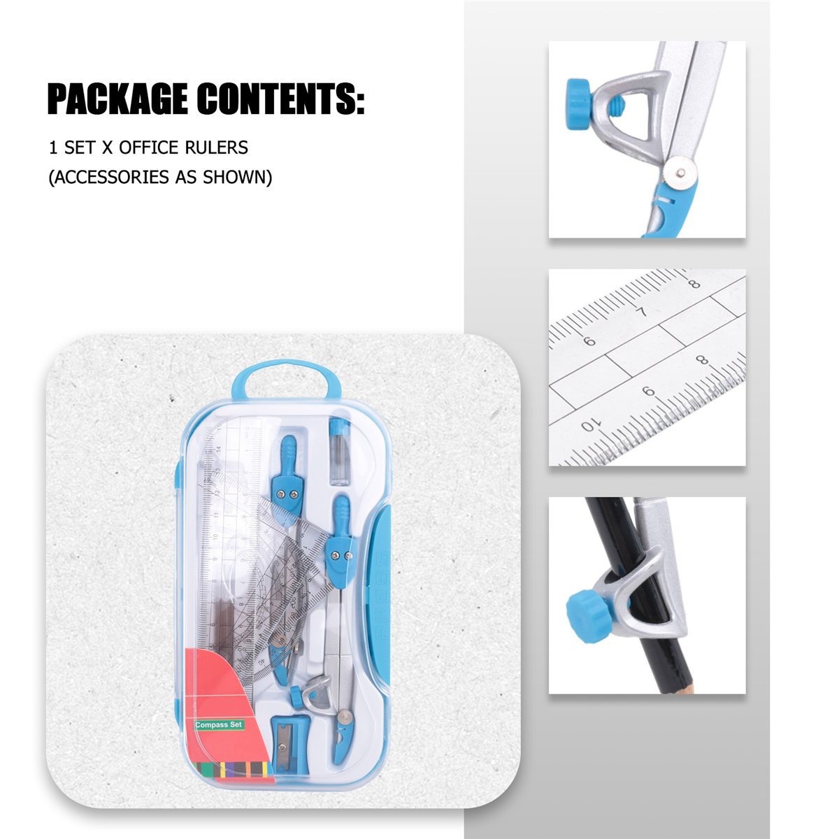 MALL Geometry Compass Set 10Pc - огляд і ціна Compass Geometry Set