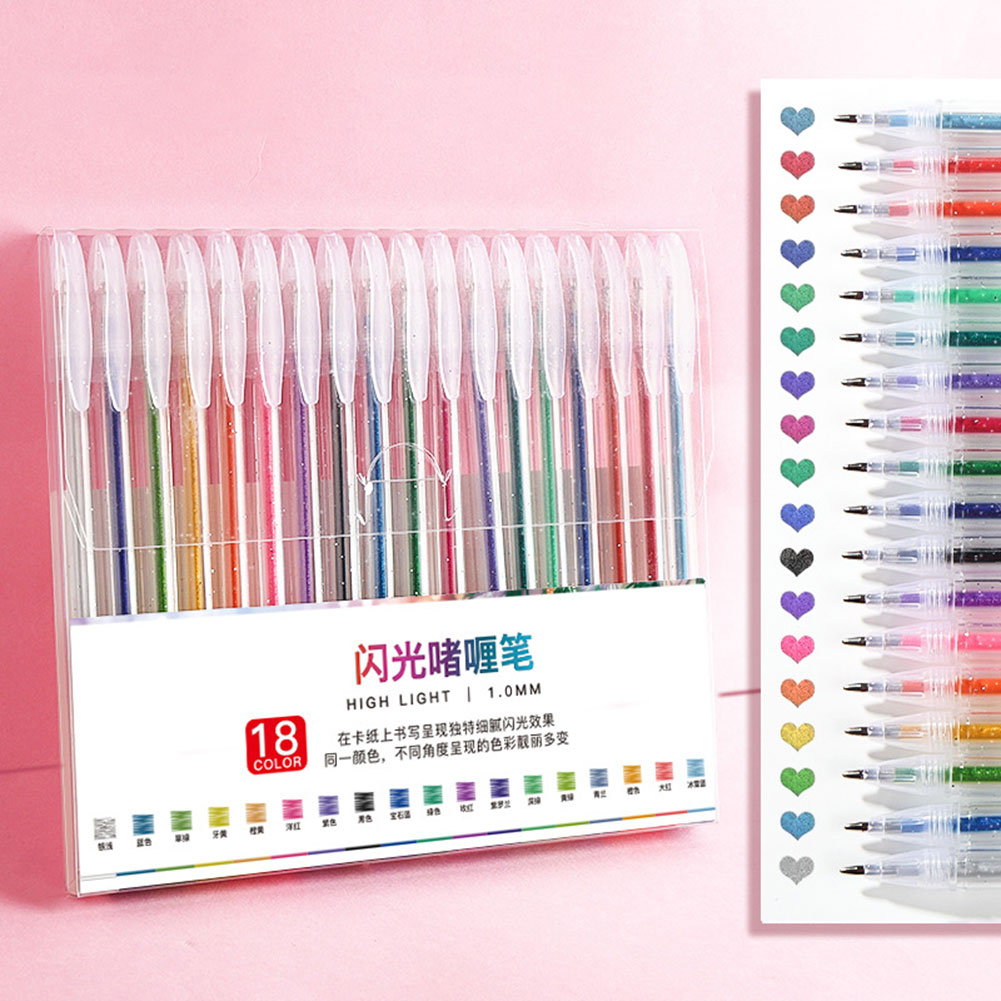 Glitter Gel Pen Set Smoothing  - огляд і ціна Gel Ink Pen Set