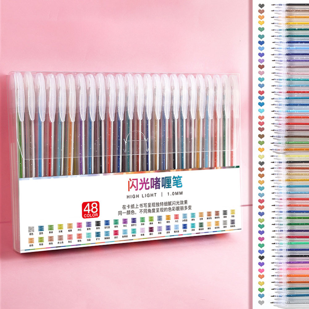 Glitter Gel Pen Set Smoothing  - огляд і ціна Gel Ink Pen Set