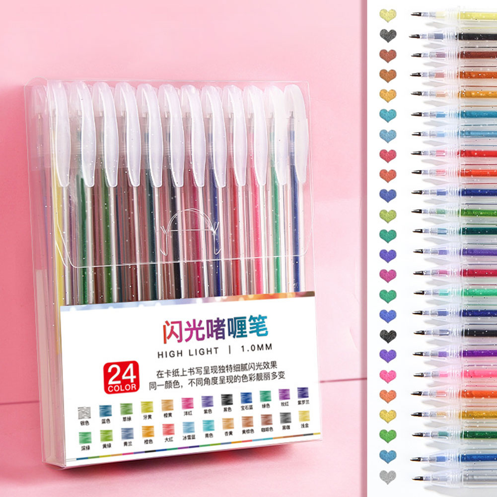Glitter Gel Pen Set Smoothing  - огляд і ціна Gel Ink Pen Set