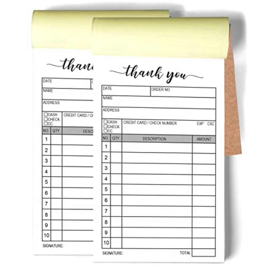 Thank You Receipt Book, 2 Pack - огляд і ціна Carbon Copy Book