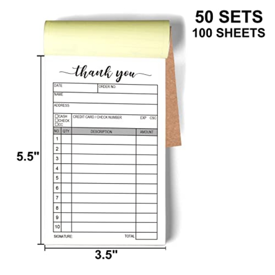 Thank You Receipt Book, 2 Pack - огляд і ціна Carbon Copy Book