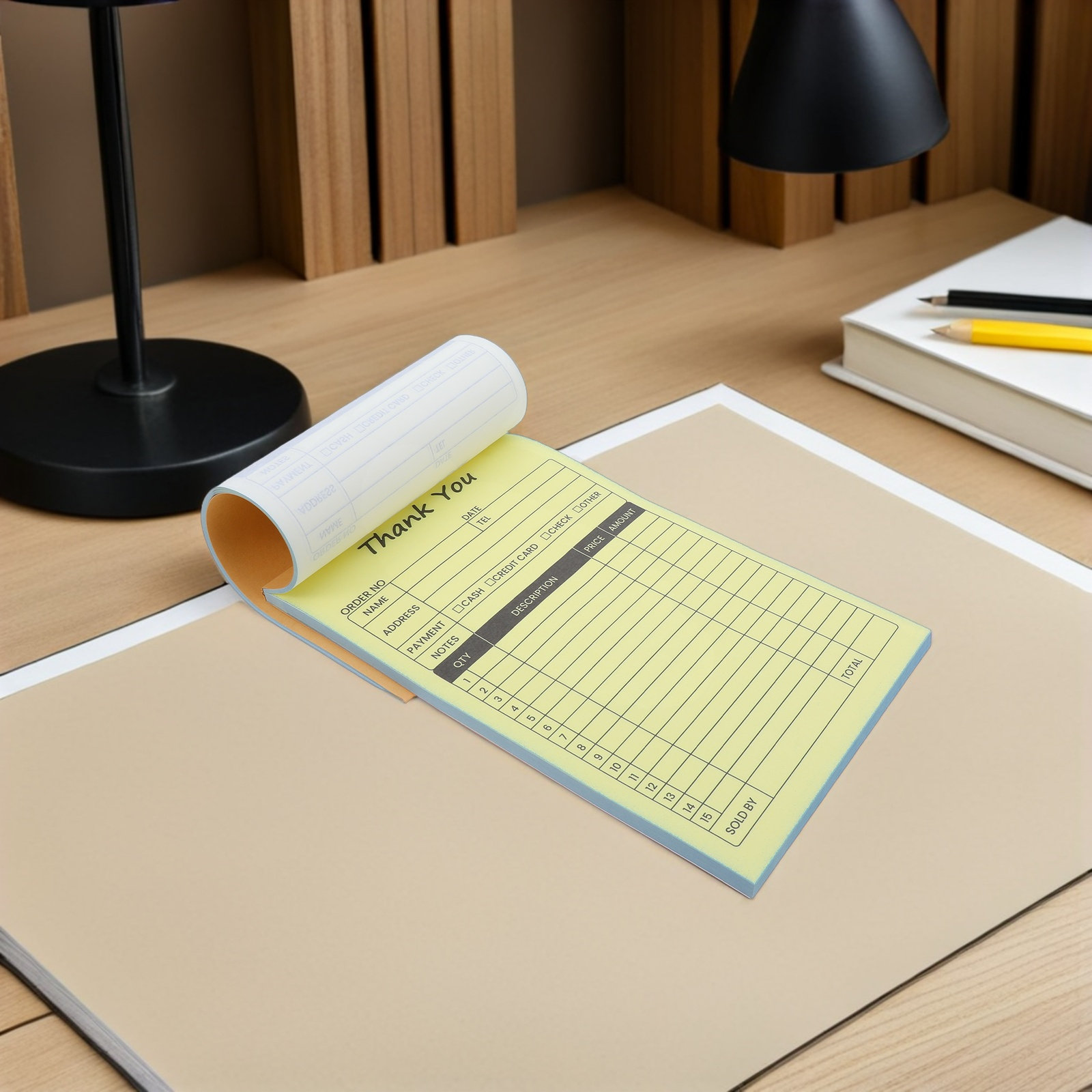 2Pcs 2-Part Invoice Receipt Bo - огляд і ціна Carbon Copy Book