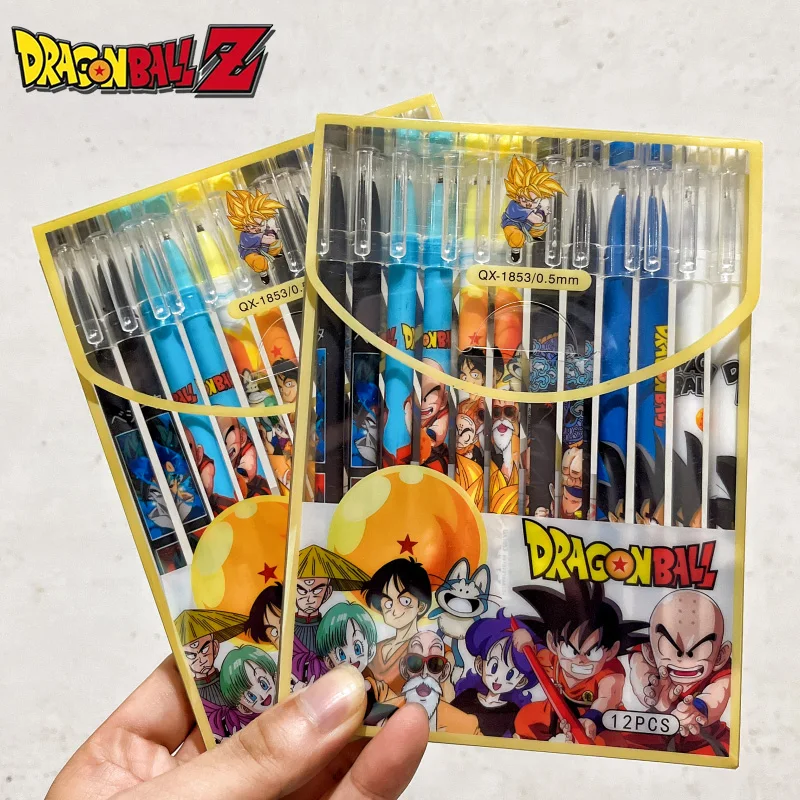 12PCS/Set Dragon Ball Gel Pen  - огляд і ціна Office Supply Office Stationery Items