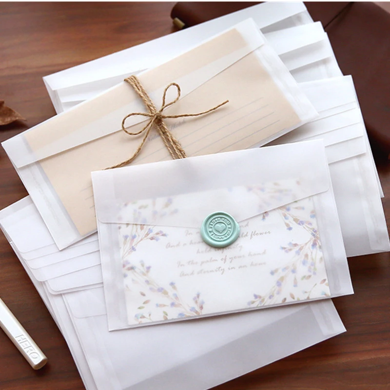 A5 A6 Sulfuric acid paper tran - огляд і ціна Letter Envelope Kraft