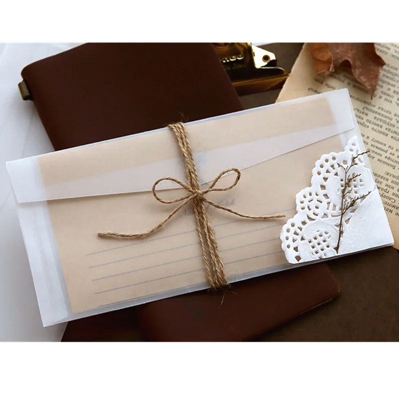A5 A6 Sulfuric acid paper tran - огляд і ціна Letter Envelope Kraft