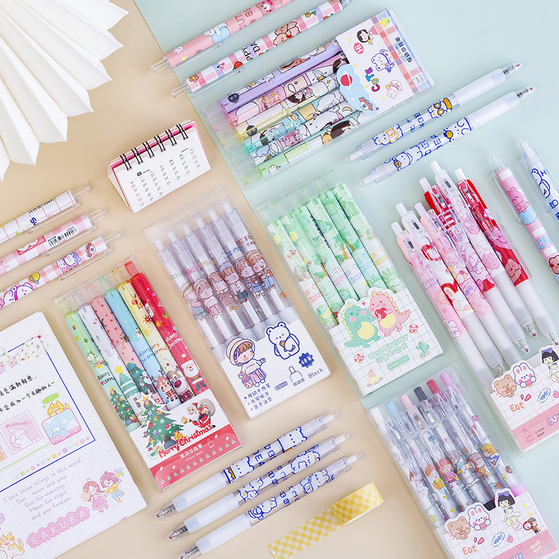 Zoecor 6pc/Lot Kawaii Gel Pen  - огляд і ціна Gel Ink Pen Set