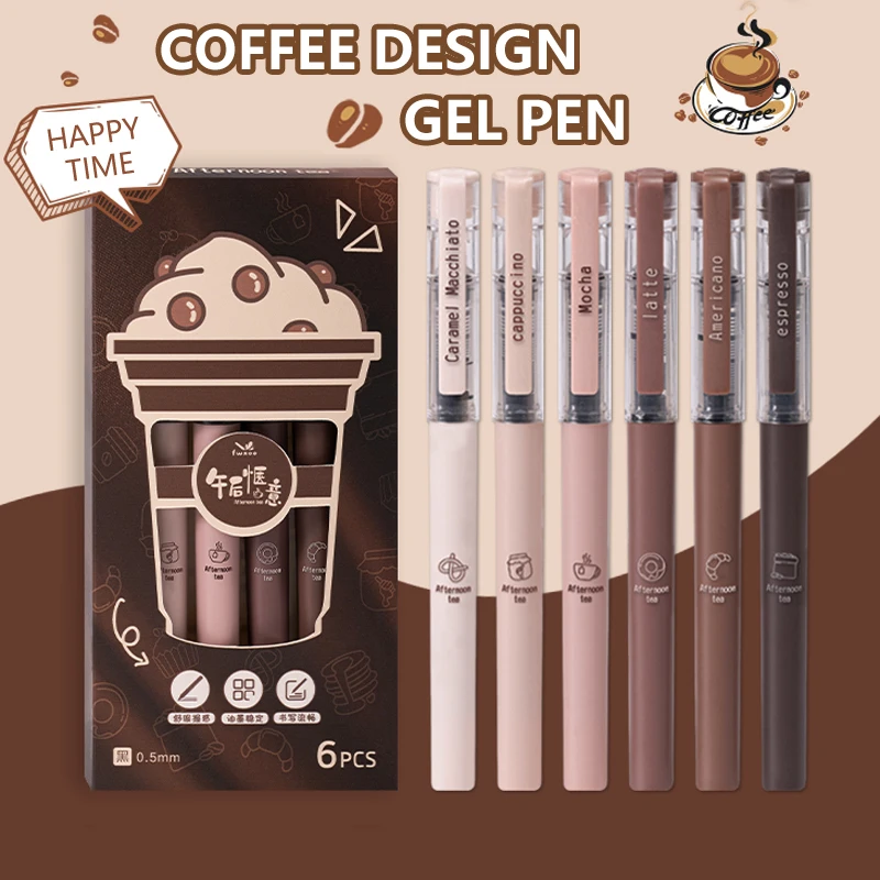 6 Pcs/Set Afternoon Tea Series - огляд і ціна Gel Ink Pen Set