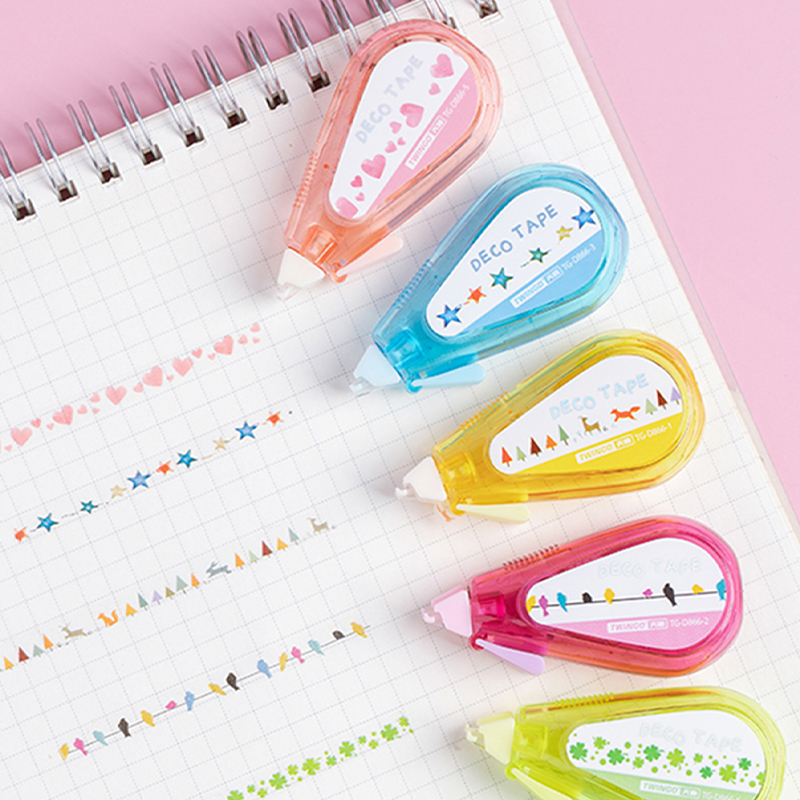 1pc Kawaii 5mm*5m Mini Pattern - огляд і ціна Correction Tape Roller