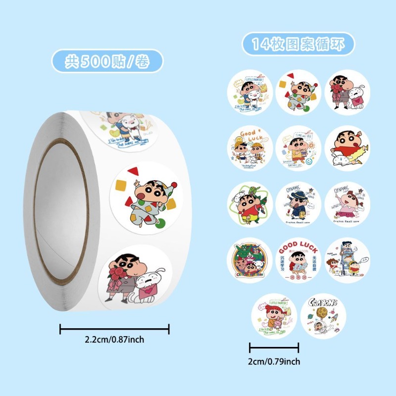 500pcs/roll Anime Crayon Shin- - огляд і ціна Memo Pad Sticky