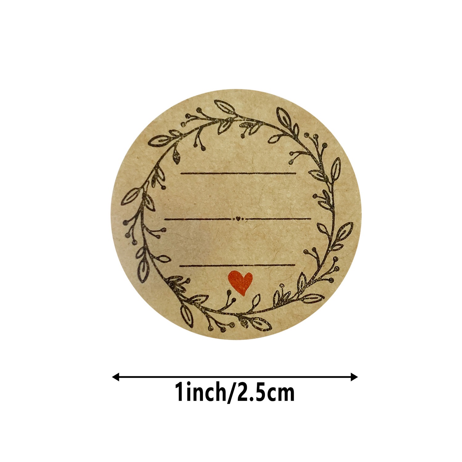 500 PCs/roll 1 inch kraft pape - огляд і ціна Letter Envelope Kraft